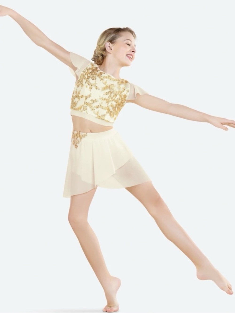 Revolution Dancewear, Semi-custom, Save Your Tears, Ivory Lyrical Costume